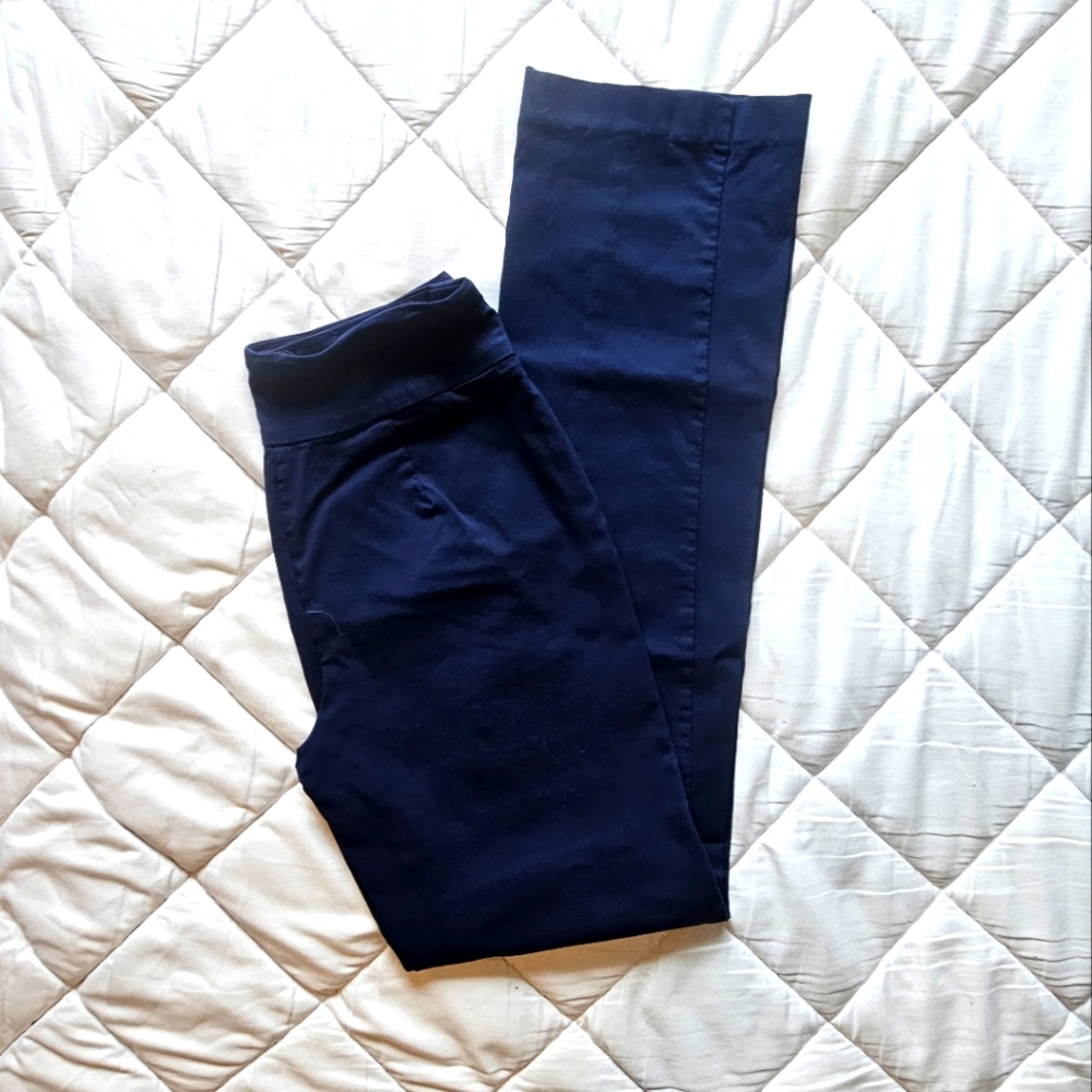 Chadwicks Bootcut Trouser, Navy, Size 6 Tall